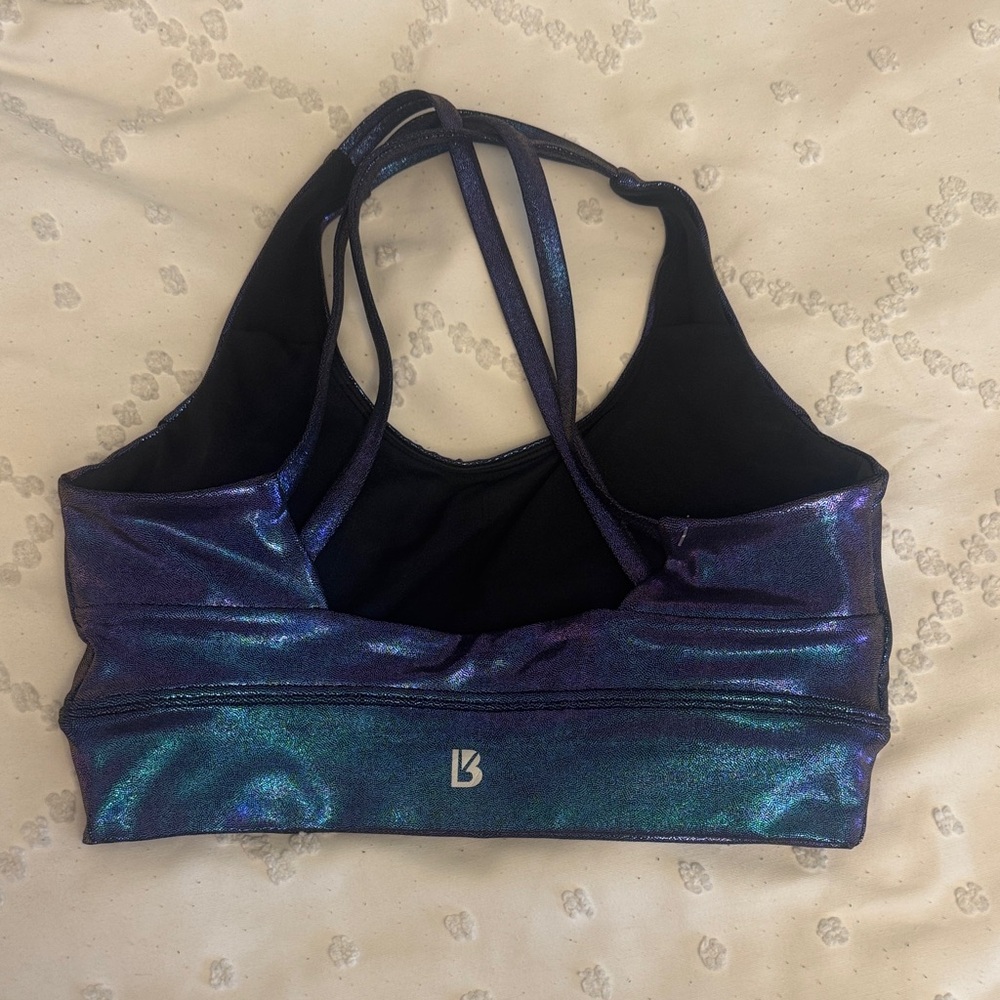 BuffBunny Iridescent Blue Sports Bra